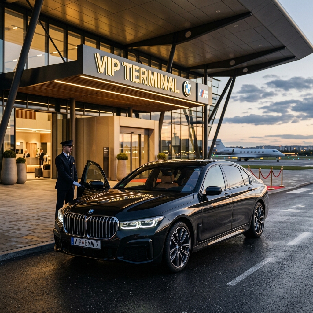 Sportif lüks VIP transfer için BMW 7 serisi şoförlü kiralama