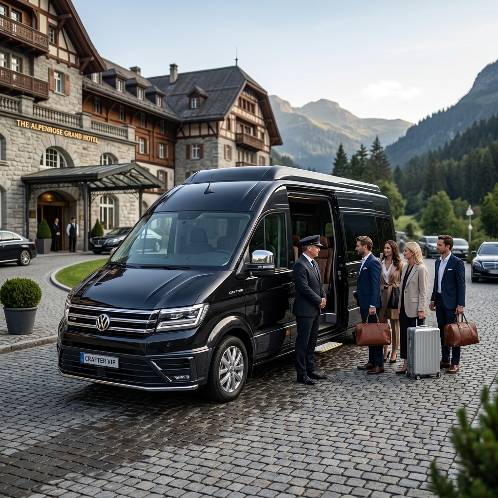 Grup etkinlikleri ve düğün transferi için VIP tasarımlı VW Crafter