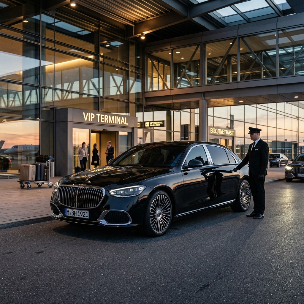 Protokol ve makam transferi için siyah Mercedes Maybach lüks sedan kiralama