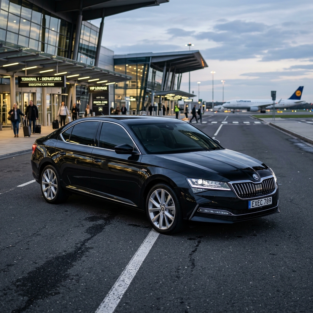 Kurumsal seyahatler için Skoda Superb makam aracı transferi