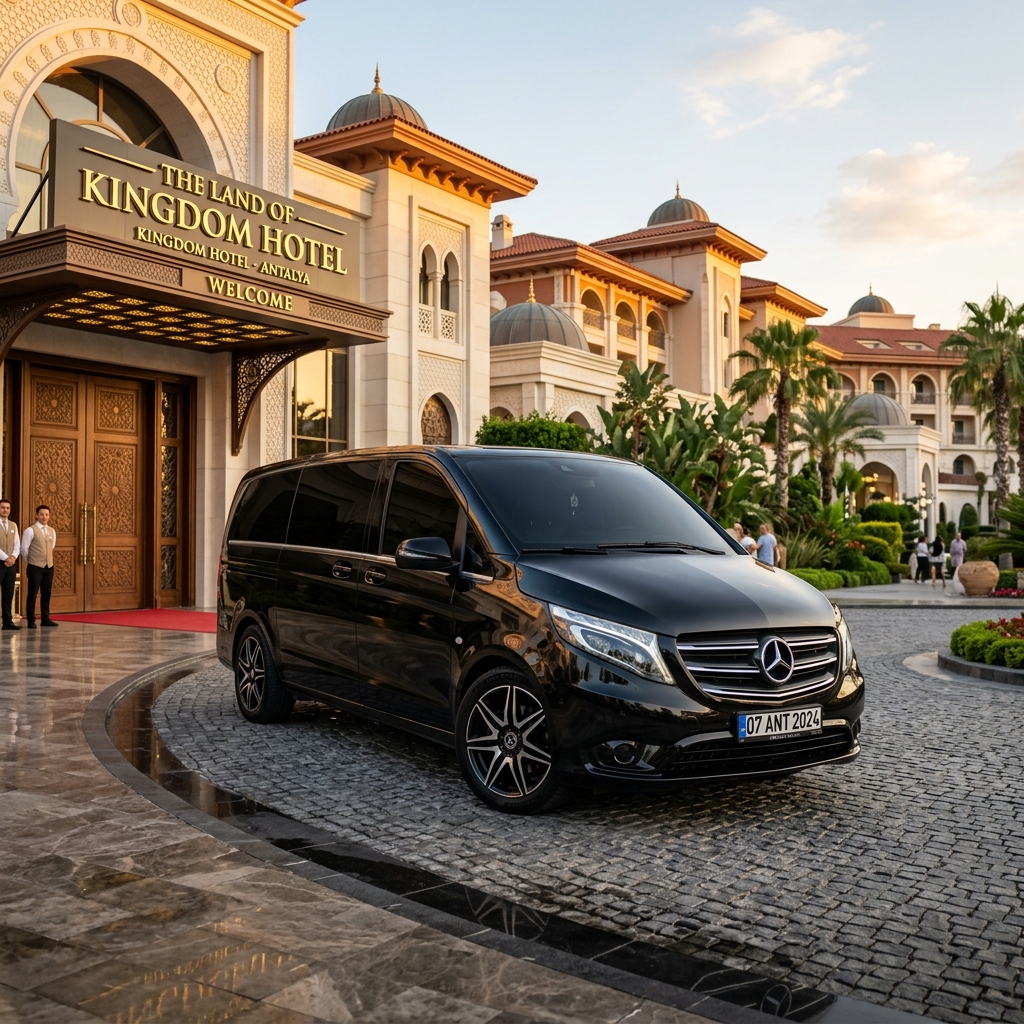 İzmir Çeşme transfer için lüks Mercedes Vito VIP araç kiralama ve premium dış tasarım