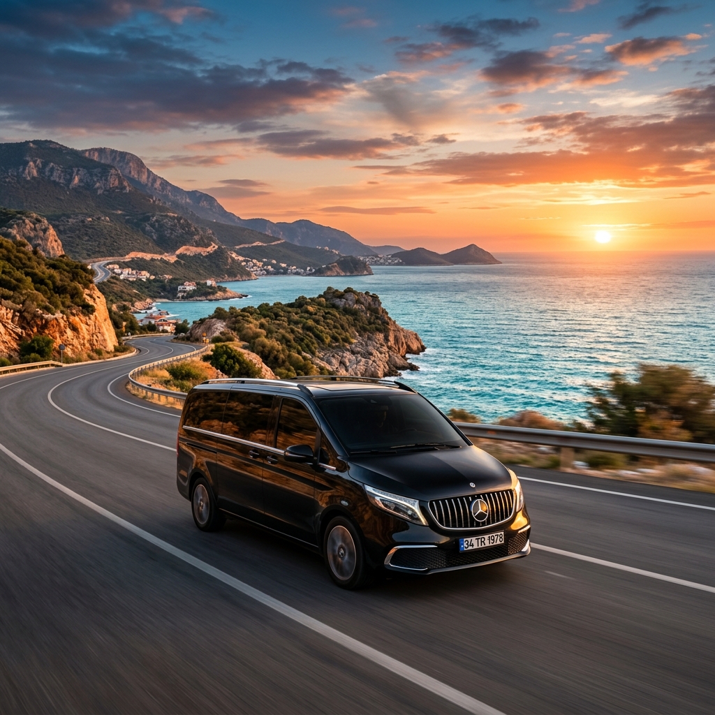 Lüks araç içi konfor donanımlı Mercedes Vito Ultra VIP transfer aracı